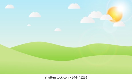 Landscape Wallpaper Background. Vector Illustration