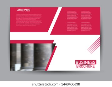 Landscape wide flyer template. Billboard banner abstract background design. Business, education, presentation, advertisement concept. Vector illustration.