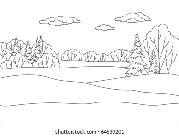 20+ Inspiration Cartoon Deciduous Forest Drawing