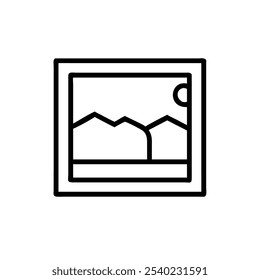 Estilo de Ilustración vectorial de iconos de borde horizontal
