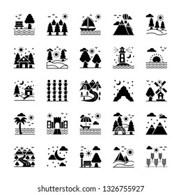 Landscapes Vector Icons Pack