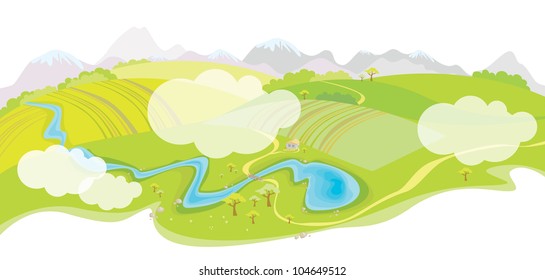 landscapes (vector image)