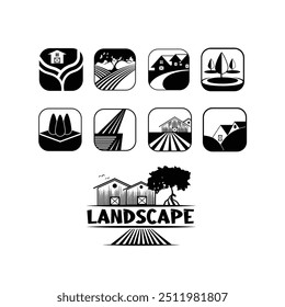 landscaping business logo design bundles fully editable file feel free use for everywhere  