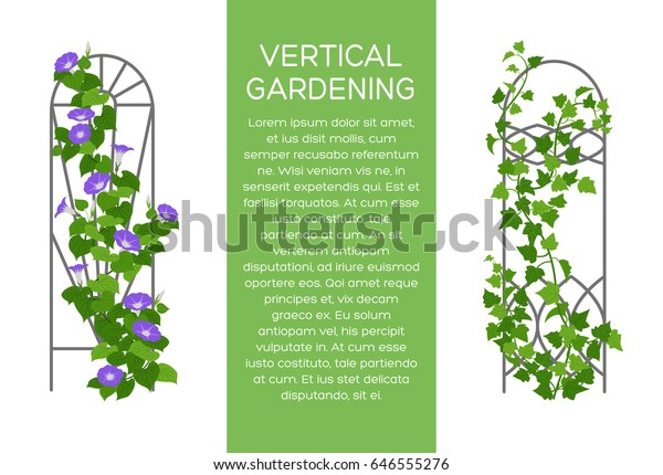 Landscaping Gardening Banner Poster Brochure Template Stock Vector ...