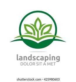 Landscaping Green Ecology Design Vector