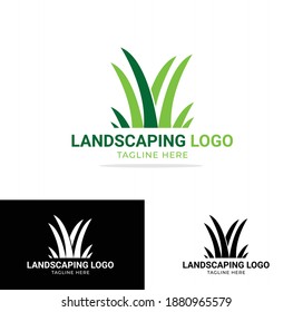 
Landscaping Or lawn Care Logo Design Vector