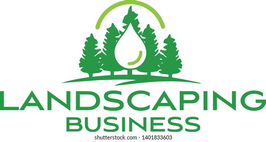 Landscaping Lawn Mowing Logo Stock Vector (Royalty Free) 1401833603 ...