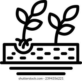 Landscaping Linear Icon Vector Design
