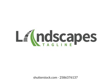 landscaping logo with circle concept