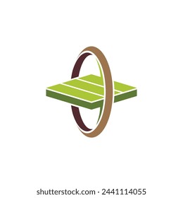 Landscaping logo, paving logo design