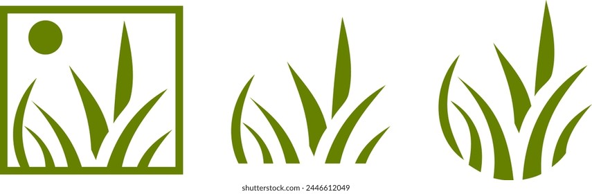 landscaping logo,company,minimalist, lawn care and service isolated logo vector,lawn care