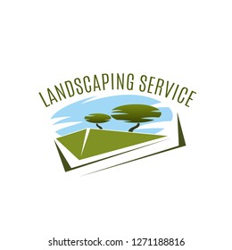 Landscaping Service Vector Icon Garden Design Stock Vector (Royalty ...