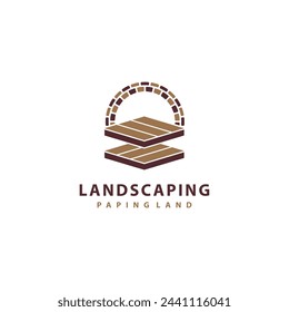 Landscaping vector with landscape concept