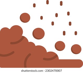 Landslide Vector Icon Flat Style