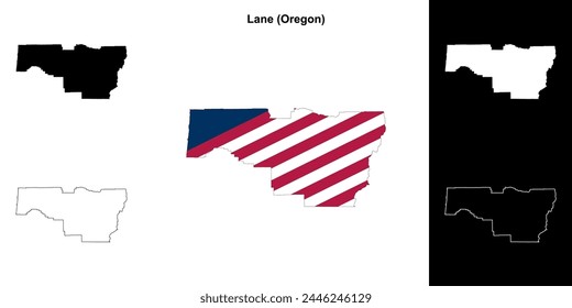 Condado de Lane (Oregón) - Mapa de Lane County