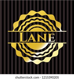 Lane gold shiny emblem