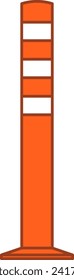 Marcador de separación de carril Pole Cone