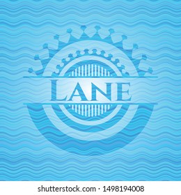 Lane water emblem background. Vector Illustration. Detailed.