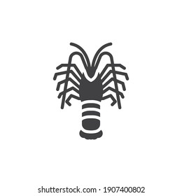 Langoustine shrimp line icon. linear style sign for mobile concept and web design. Prawn, shrimp outline vector icon. Symbol, logo illustration. Vector graphics