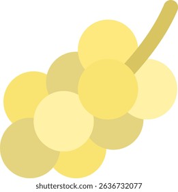 Langsat flat icon design style
