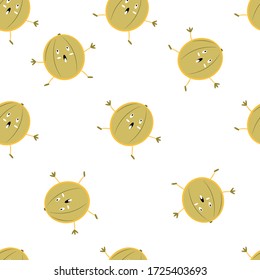 Langsat Fruit Seamless Pattern would be perfect for fabric, textile, gift wrap, wallpaper, surface designer, background, backdrop, and ornament.