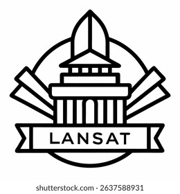 langsat line art vector icon