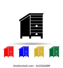 langstroth multi color style icon. Simple glyph, flat vector of beekeeping icons for ui and ux, website or mobile application