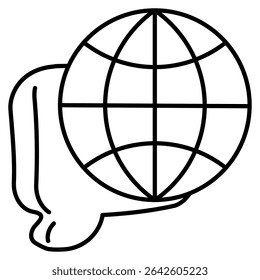 Language 3d icon vector style for communication user interface Line style.
