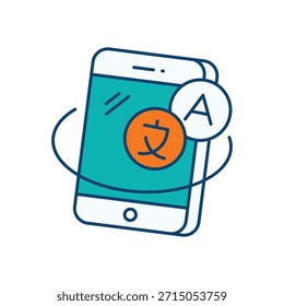 Icono de App de idioma Vector ilustración de stock
