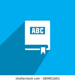 icono del libro de idiomas, vector de iconos de educación