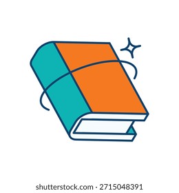 Icono de libro de idiomas Vector ilustración de stock