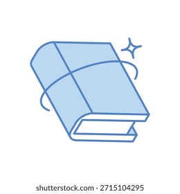 Icono de libro de idiomas Vector ilustración de stock