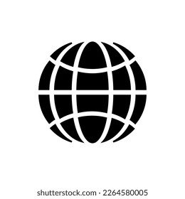 Language button. Globe icon. Simple style language course poster background symbol. Globe brand logo design element. Globe t-shirt printing. vector for sticker.