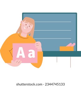 Language class lesson icon teacher tutoring vector