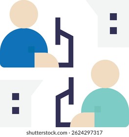 Ilustración plana del Vector del icono de la Educación del lenguaje
