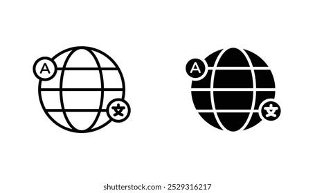 Concepto de icono de idioma. Vector de acciones