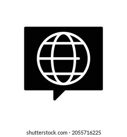 language icon, conversation icon vector illustration