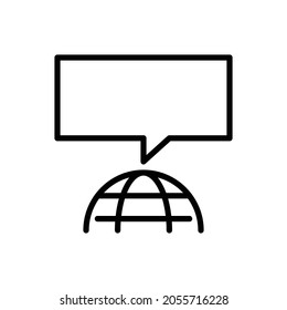 language icon, conversation icon vector illustration