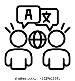 Language Icon Element For Design
