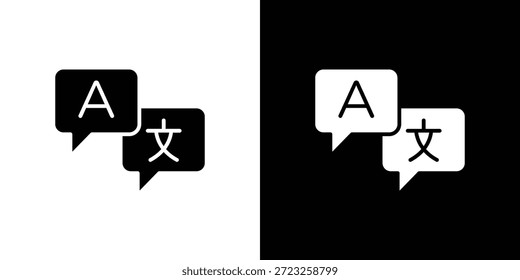 Colección de diseños de doodle gráfico de icono de idioma