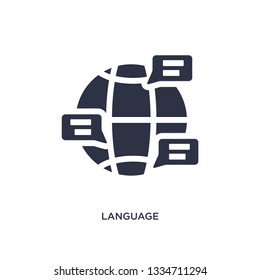 language icon. Simple element illustration from job resume concept. language editable symbol design on white background. Can be use for web and mobile.