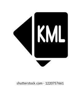Keyhole Markup Language icon. Trendy Keyhole Markup Language logo concept on white background from Maps and Locations collection. Suitable for use on web apps, mobile apps and print media.