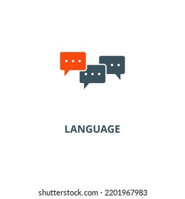 Language icon vector illustration concept isolated on white background used for web and mobile