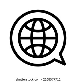 Icono de lenguaje Ilustración de diseño de símbolo de vector