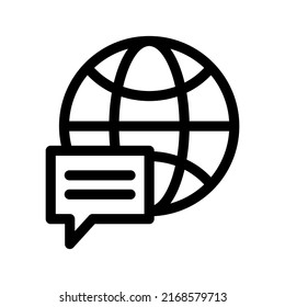 Language Icon Vector Symbol Design Illustration