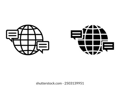 Language Icon Vector Symbol Design Illustration