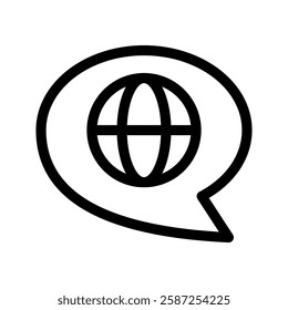 Language Icon Vector Symbol Design Illustration