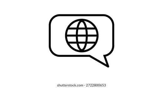 Vektorsymbol-Entwurfsgrafik für Sprachsymbole