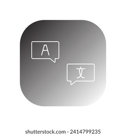 language icon vector template illustration logo design