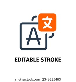 Language interpretation, translation icon, Google Translate